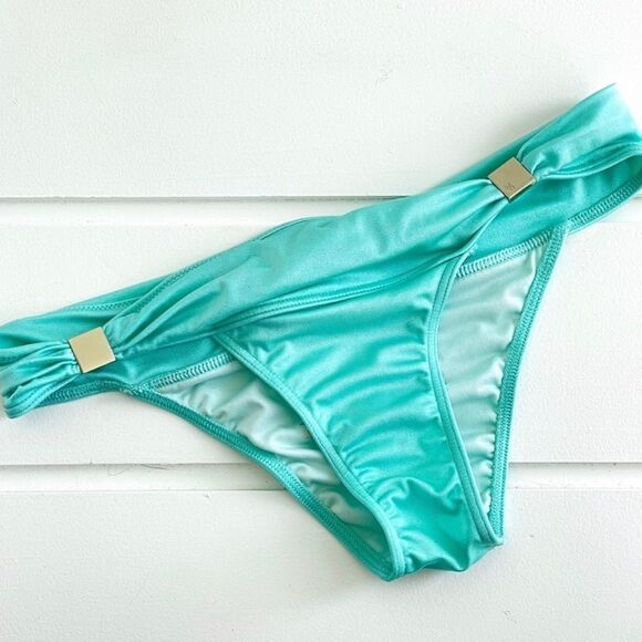 Victoria’s Secret Aqua Swim Hottie Bikini Bottoms Size XS Like New Condition - Picture 2 of 6
